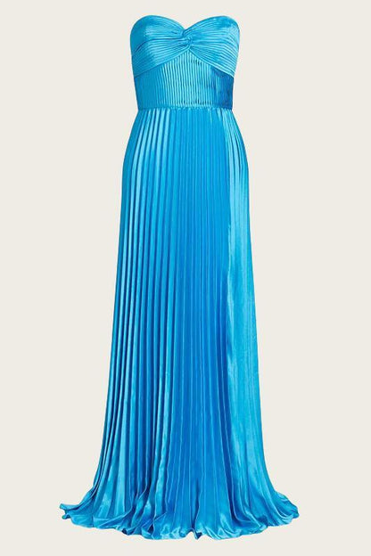 Twist Lavender Pleated A-line Prom Dress