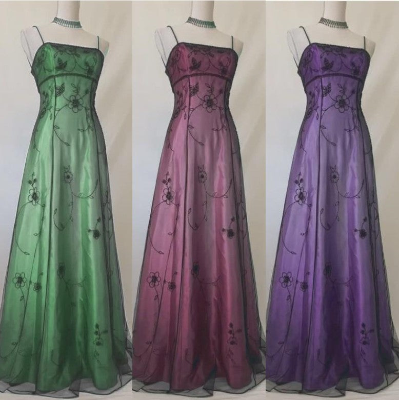 Vintage Blue Gradient Empire Prom Dresses Backless Romantic Beaded Evening Dresses Guest Dresses