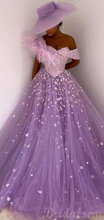 PM463, A-line Princess Gorgeous Unique Black Girls Slay Evening Long Prom Dresses