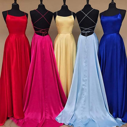 PM003,Royal blue prom dress,spaghetti straps evening dresses