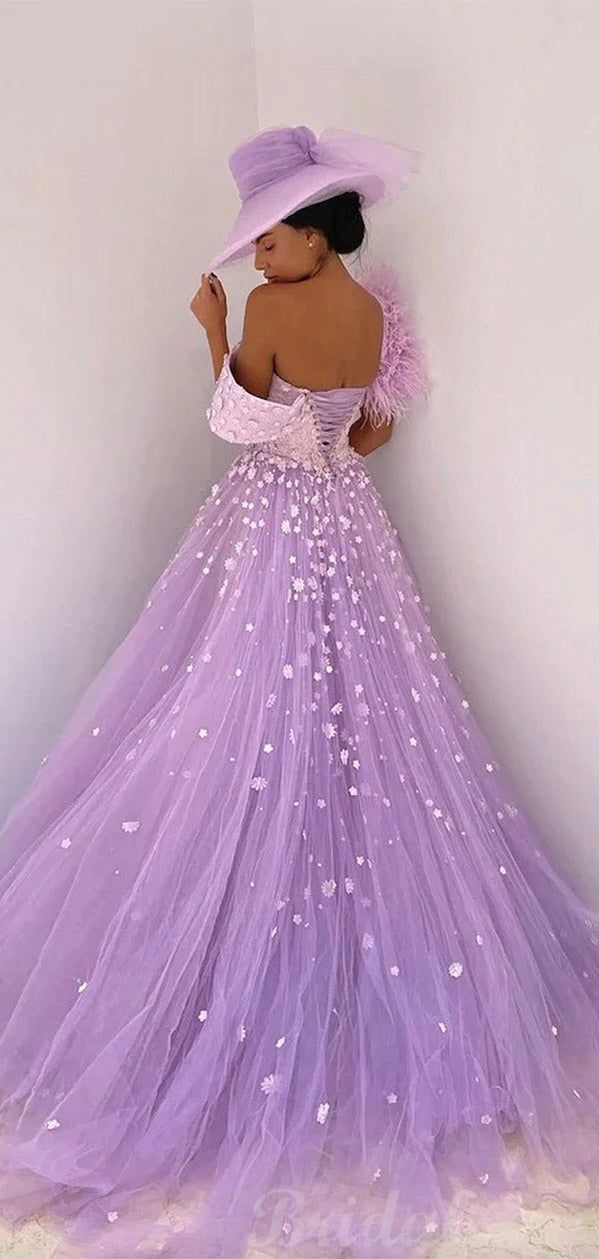PM463, A-line Princess Gorgeous Unique Black Girls Slay Evening Long Prom Dresses