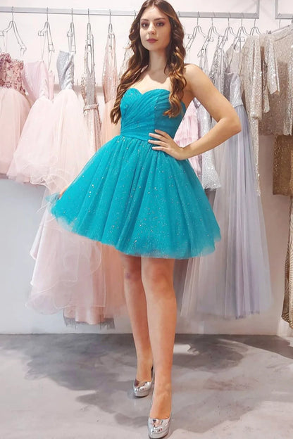 PM228,Glitter Homecoming Dresses Sweetheart A-Line Homecoming Dress